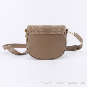 The New Winter Sherpa Shoulder Crossbody Bag For Ladies